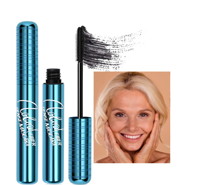 Mascara for Older Women 60 Plus - Volumizing Waterproof Hypoallergenic Black Mascara for Thinning Lashes & Sensitive Eyes, Smudge-Proof Formula (1 Pack)
