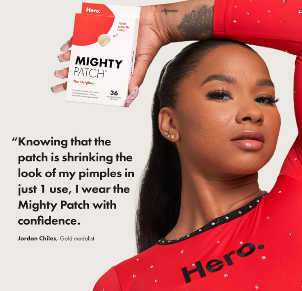 Mighty Patch Original from Hero Cosmetics - Hydrocolloid Acne Pimple Patch for Zits and Blemishes, Spot Treatment Stickers for Face and Skin, Vegan and
